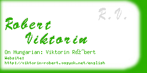 robert viktorin business card